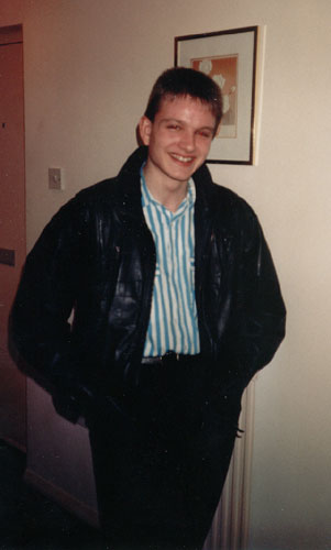 [Looking cool with spiky hair!]